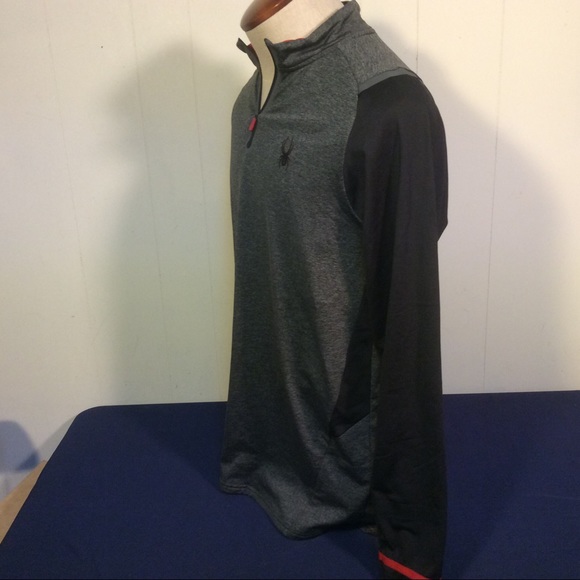 Spyder Active Mens quarter Zip Pullover size XL - Picture 5 of 8